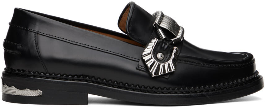 Toga Pulla SSENSE Exclusive Black Hardware Loafers Cover