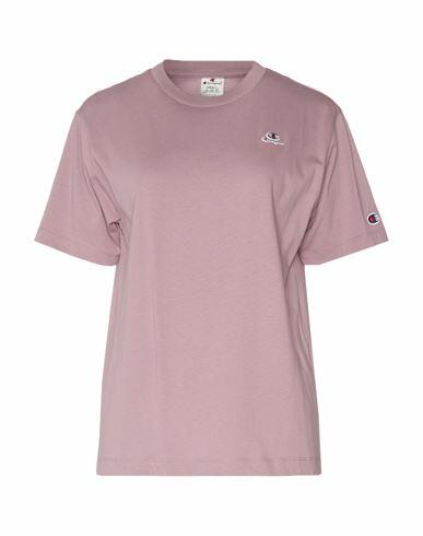 Champion Woman T-shirt Pastel pink Cotton Cover