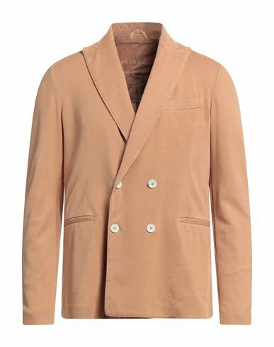 Circolo 1901 Man Blazer Camel Cotton, Elastane Cover