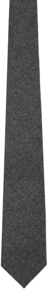 Bottega Veneta Gray Light Wool Flannel Tie Cover