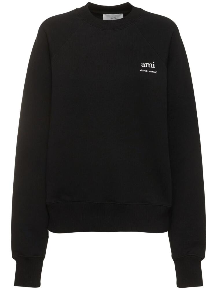 AMI PARIS Heavy Cotton Sweatshirt W/logo Cover