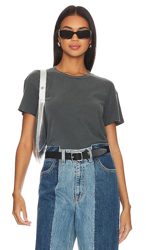 Madeworn Crop Tee in Charcoal Cover