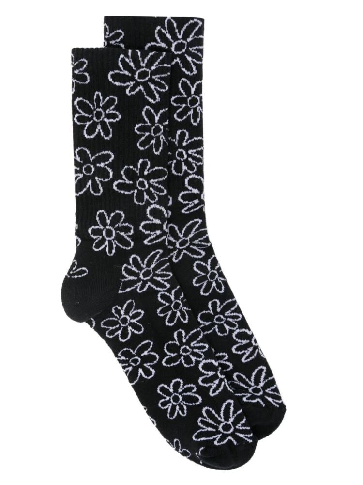 ARTE Flowes Allover socks - Black Cover