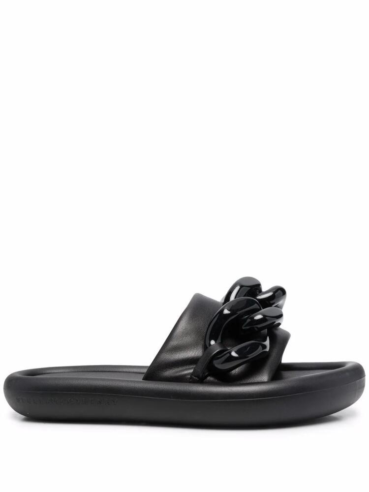 Stella McCartney chain-embellished Air slides - Black Cover