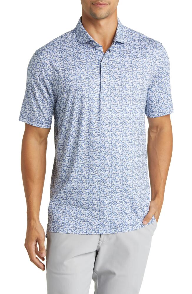 johnnie-O Alston Floral PREP-FORMANCE Polo in Lake Cover