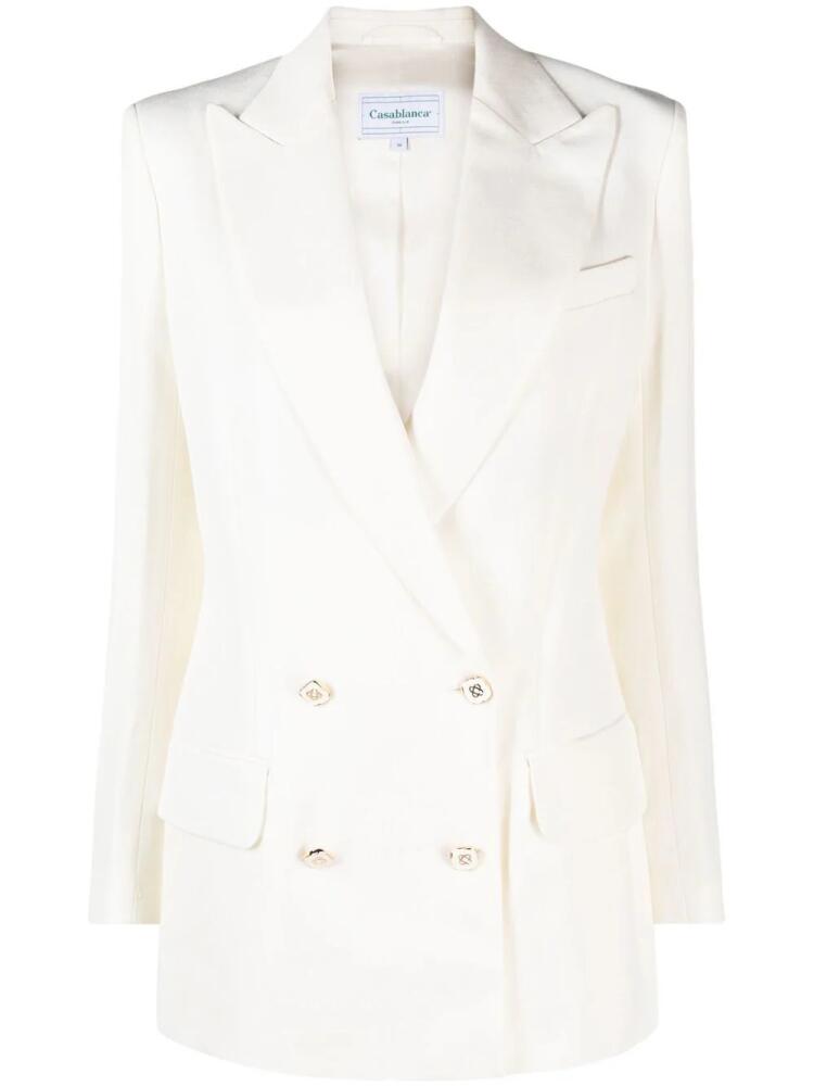 Casablanca double-breasted tailored blazer - White Cover