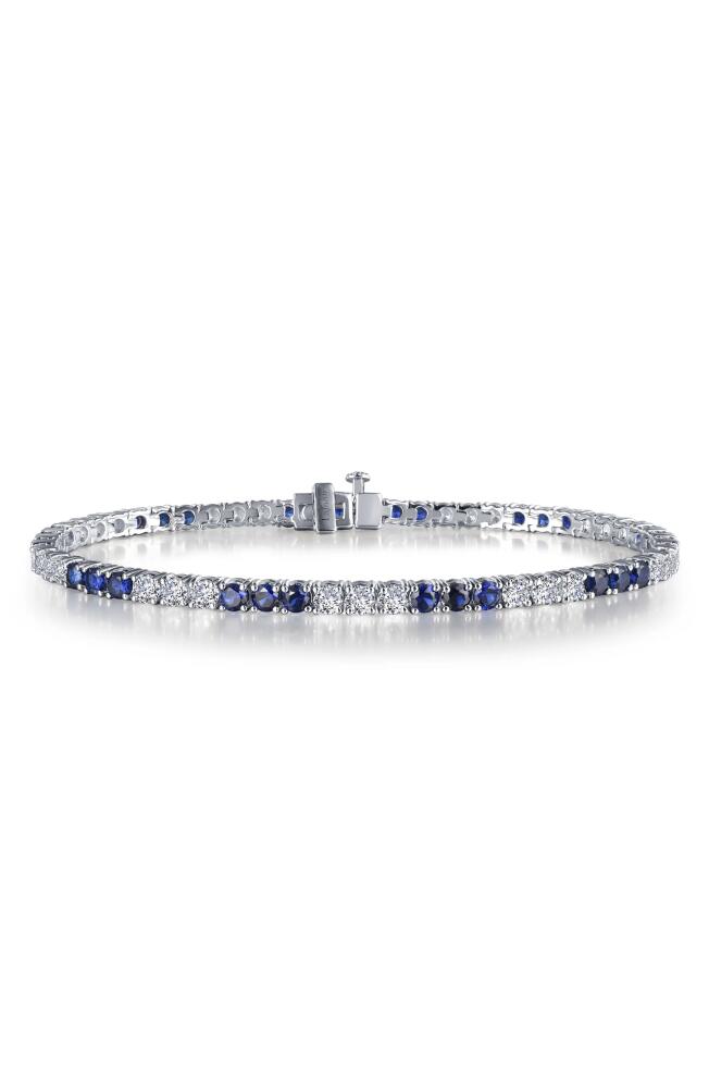 Lafonn Lab Grown Sapphire & Simulated Diamond Tennis Bracelet in White/Blue Cover