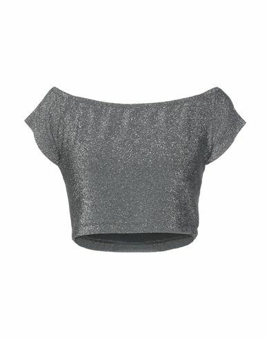 Shop ★ Art Woman T-shirt Grey Viscose, Polyester, Polyamide, Elastane Cover