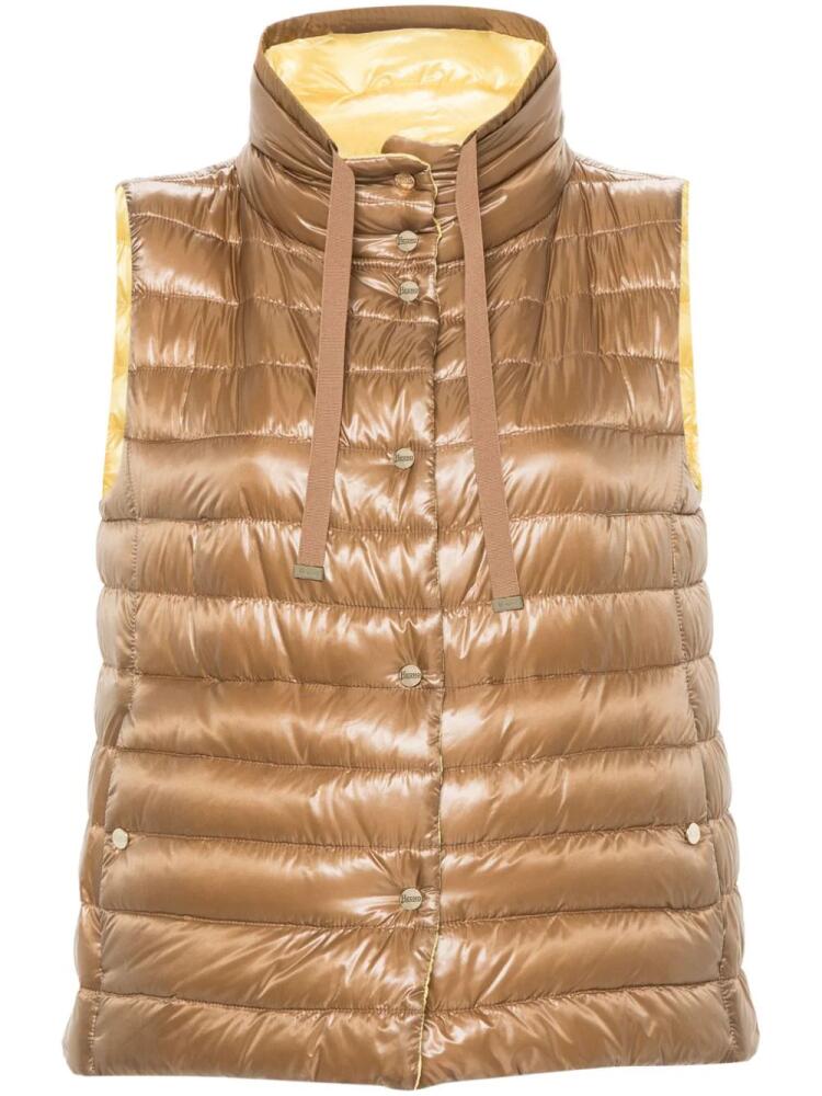 Herno reversible padded gilet - Brown Cover