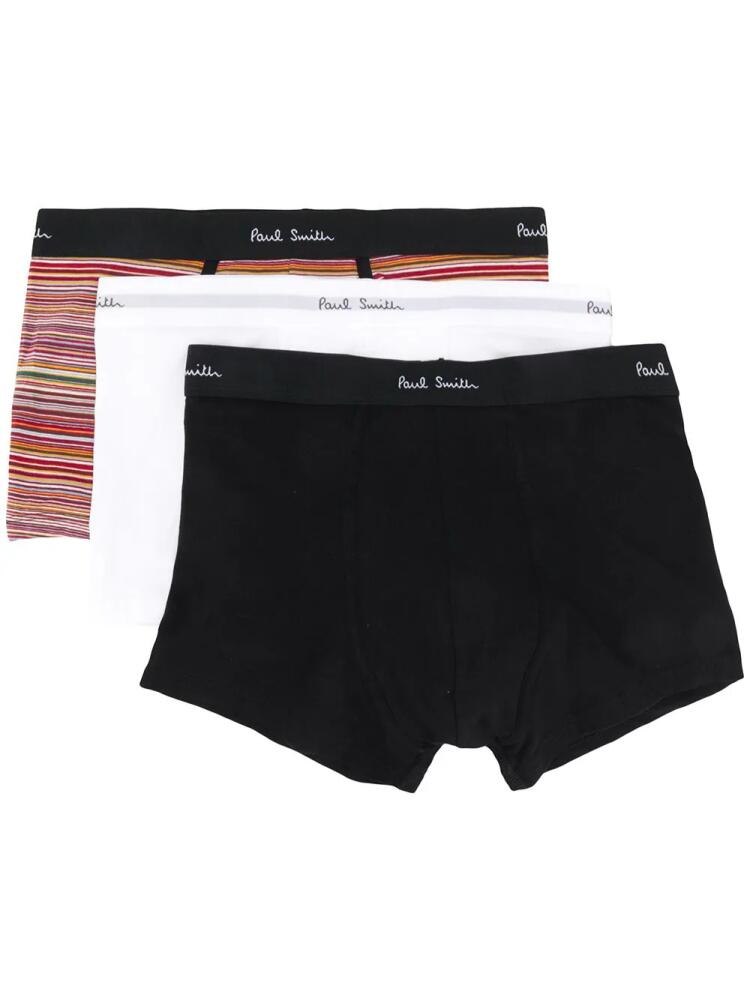 Paul Smith logo waistband boxer three-pack set - Black Cover