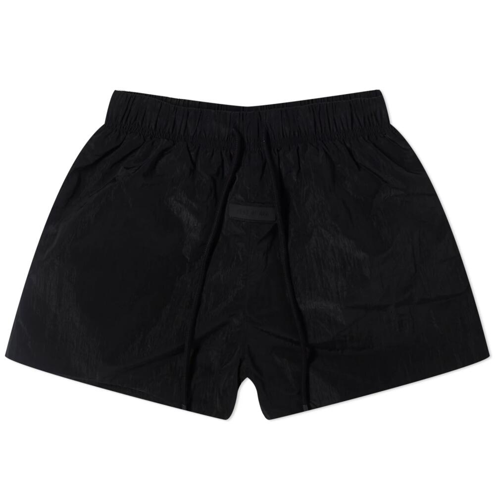 Fear of God ESSENTIALS Women's Running Short in Jet Black Cover