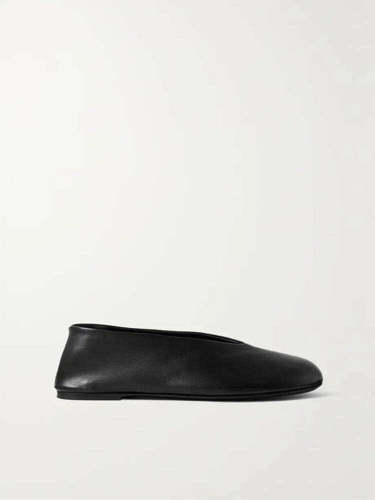 KHAITE - Marcy Leather Ballet Flats - Black Cover