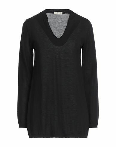 Siyu Woman Sweater Black Merino Wool Cover