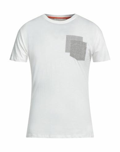 Yes Zee By Essenza Man T-shirt White Cotton Cover