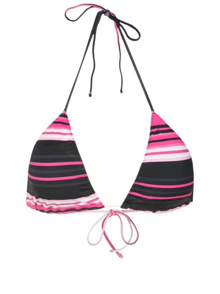 Clube Bossa Aava stripe-print bikini top - Multicolour Cover