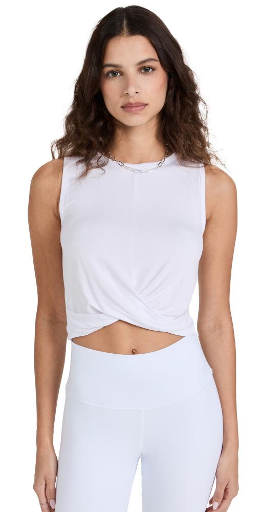 Alo Yoga Cover Tank White Cover