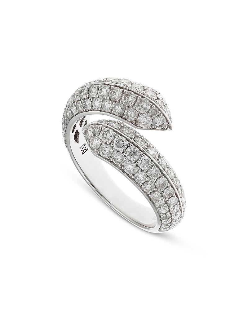 Alberto Milani 18K White Gold Via Fiori Chiari Diamond Bypass Ring, 2.12 ct. t. w. - Exclusive, Italy Campaign Cover