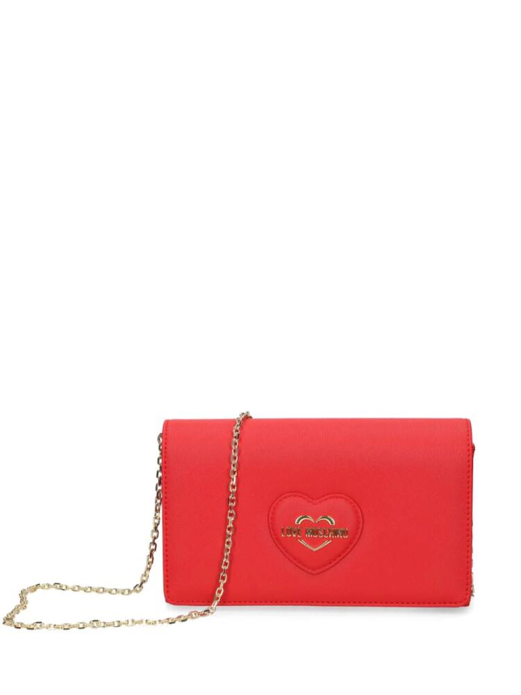 Love Moschino logo-patch crossbody bag - Red Cover