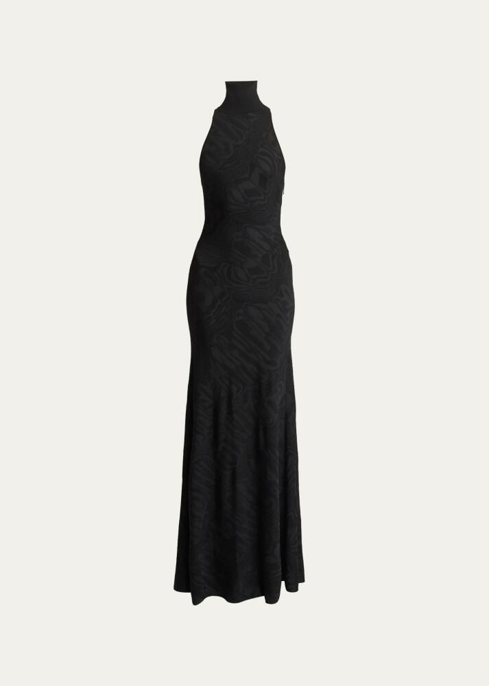 ALAIA Abstract Halter Gown Cover