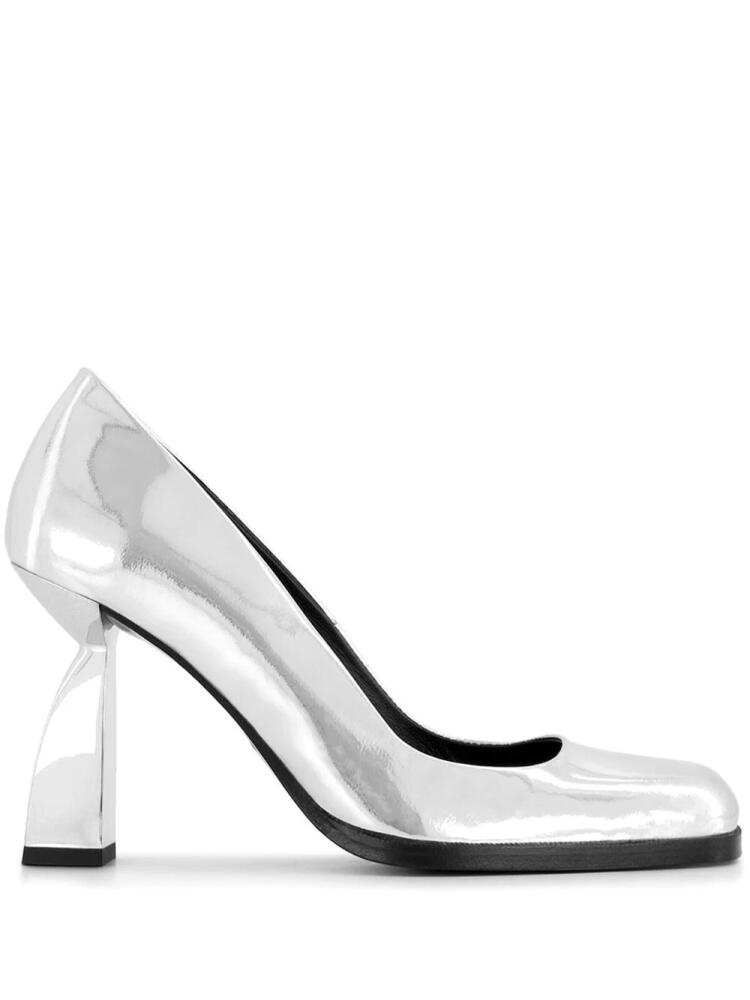 Nodaleto Angel N 90mm leather pumps - Silver Cover