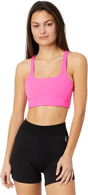 FP Movement Never Better Square Neck Bra (Hot Pink) Women's Lingerie Cover