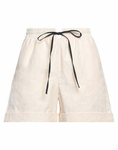 Nanushka Woman Shorts & Bermuda Shorts Cream Cotton Cover