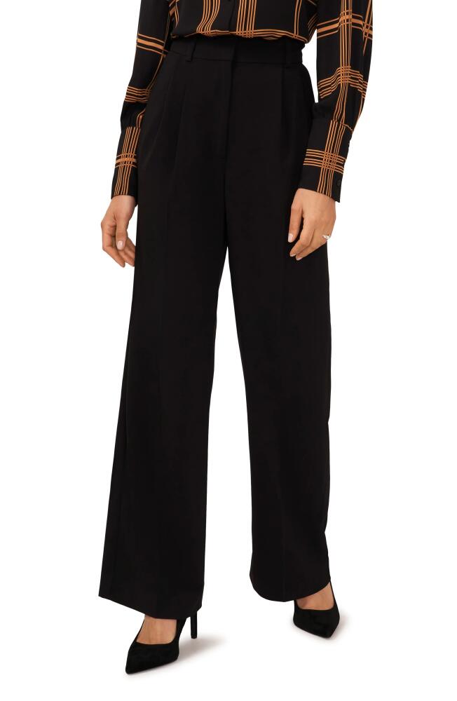 halogen(r) High Waist Wide Leg Pants in Rich Black Cover