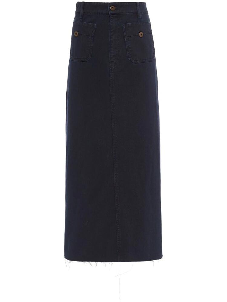 Miu Miu denim drill midi-skirt - Blue Cover