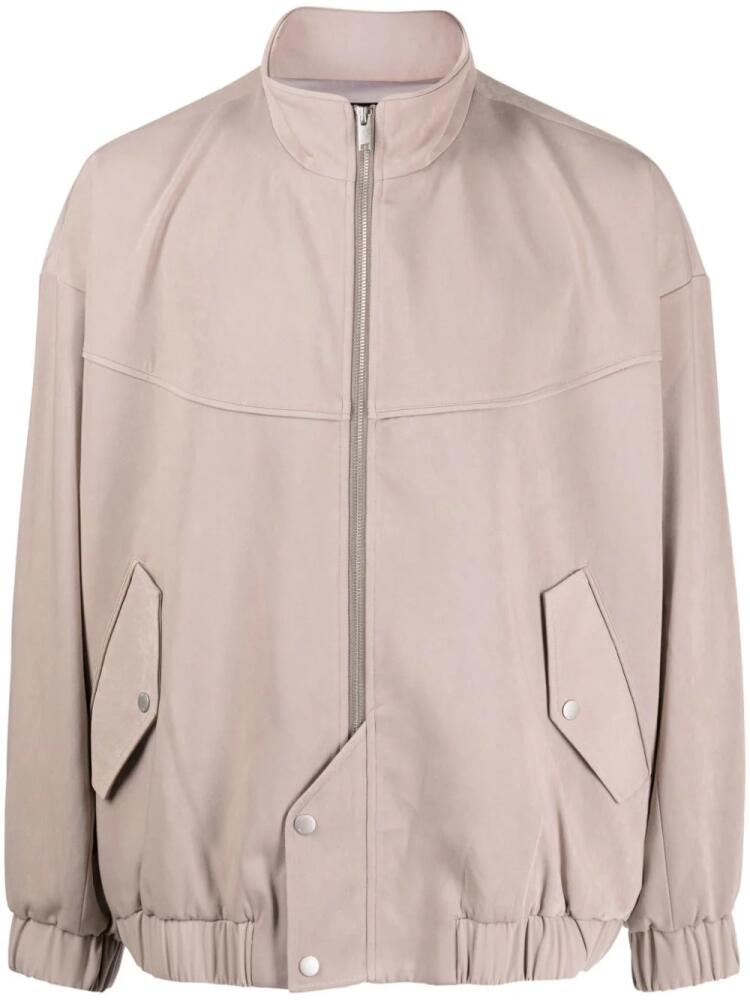 FIVE CM high-neck front-zip jacket - Neutrals Cover