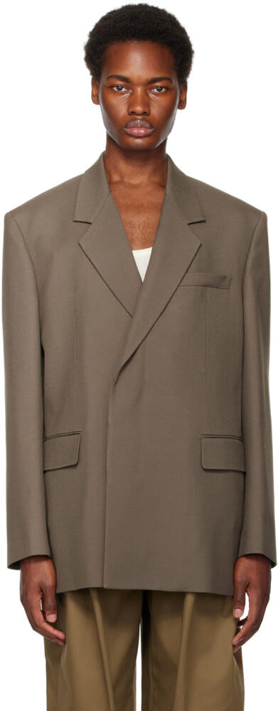 System SSENSE Exclusive Gray Blazer Cover