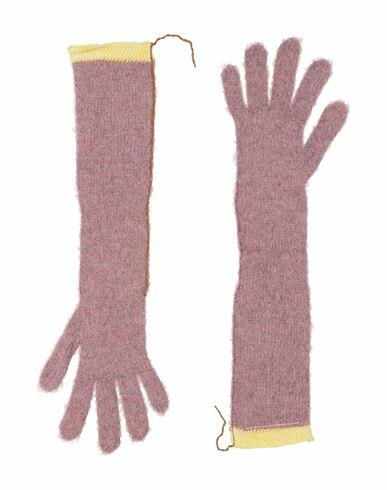 Mm6 Maison Margiela Woman Gloves Pink Cotton, Acetate, Polyamide, Mohair wool, Wool Cover