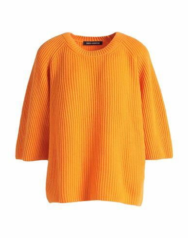 Iris Von Arnim Woman Sweater Orange Cashmere Cover