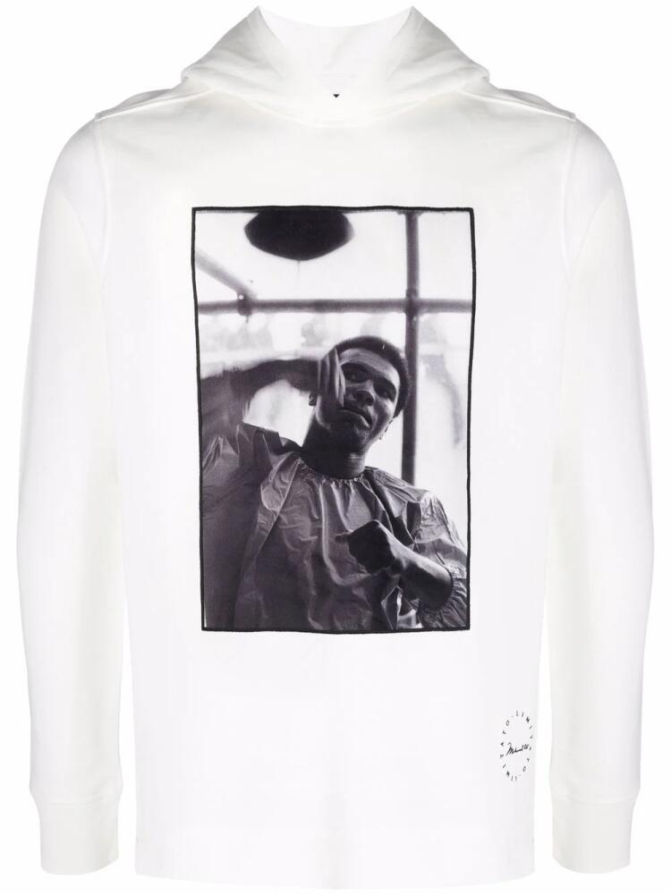 Limitato photograph-print hoodie - White Cover