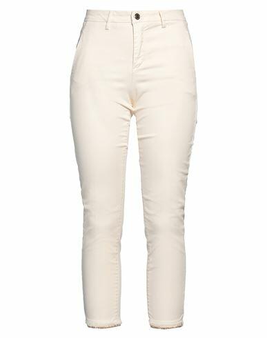 Kocca Woman Jeans Ivory Cotton, Elastane Cover