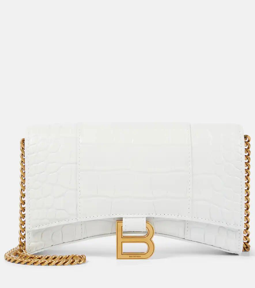 Balenciaga Hourglass leather wallet on chain Cover