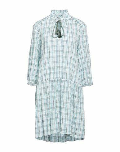 Katia Giannini Woman Mini dress Sky blue Viscose, Cotton, Polyamide, Elastane Cover