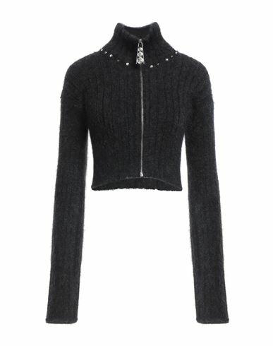 Alessandra Rich Woman Cardigan Black Virgin Wool, Wool, Polyamide Cover