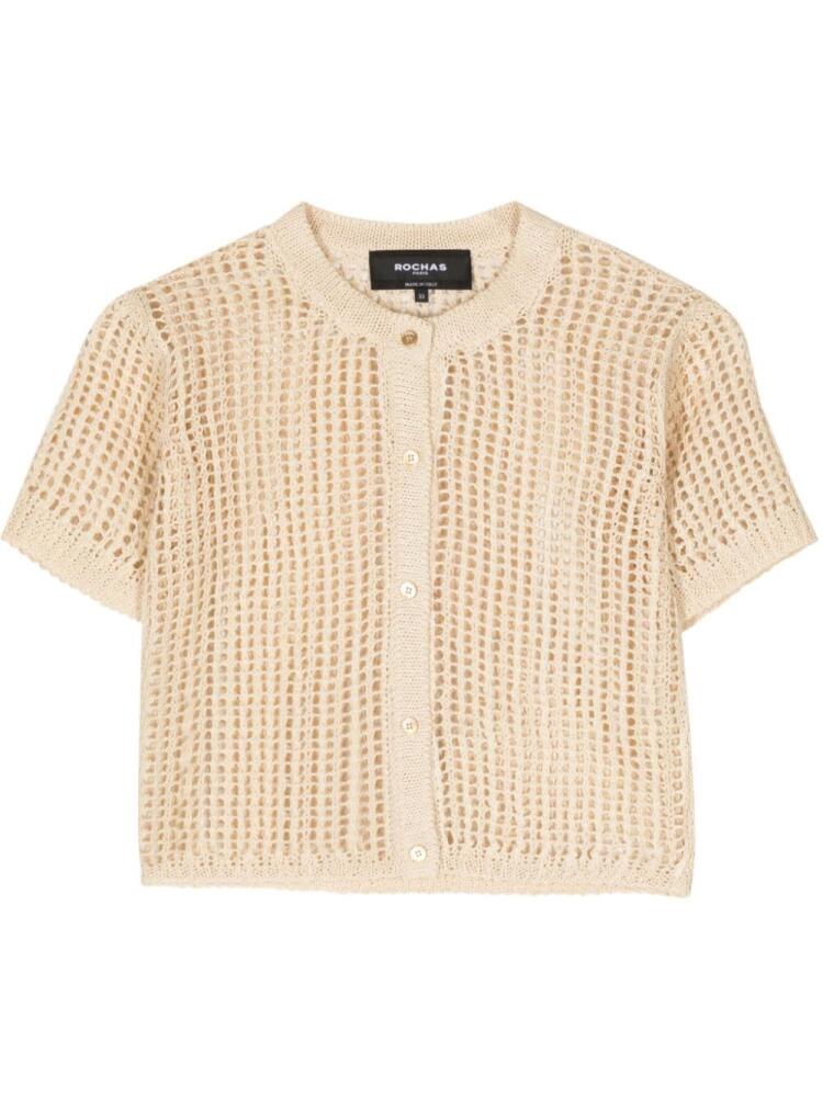 Rochas open-knit cardigan - Neutrals Cover