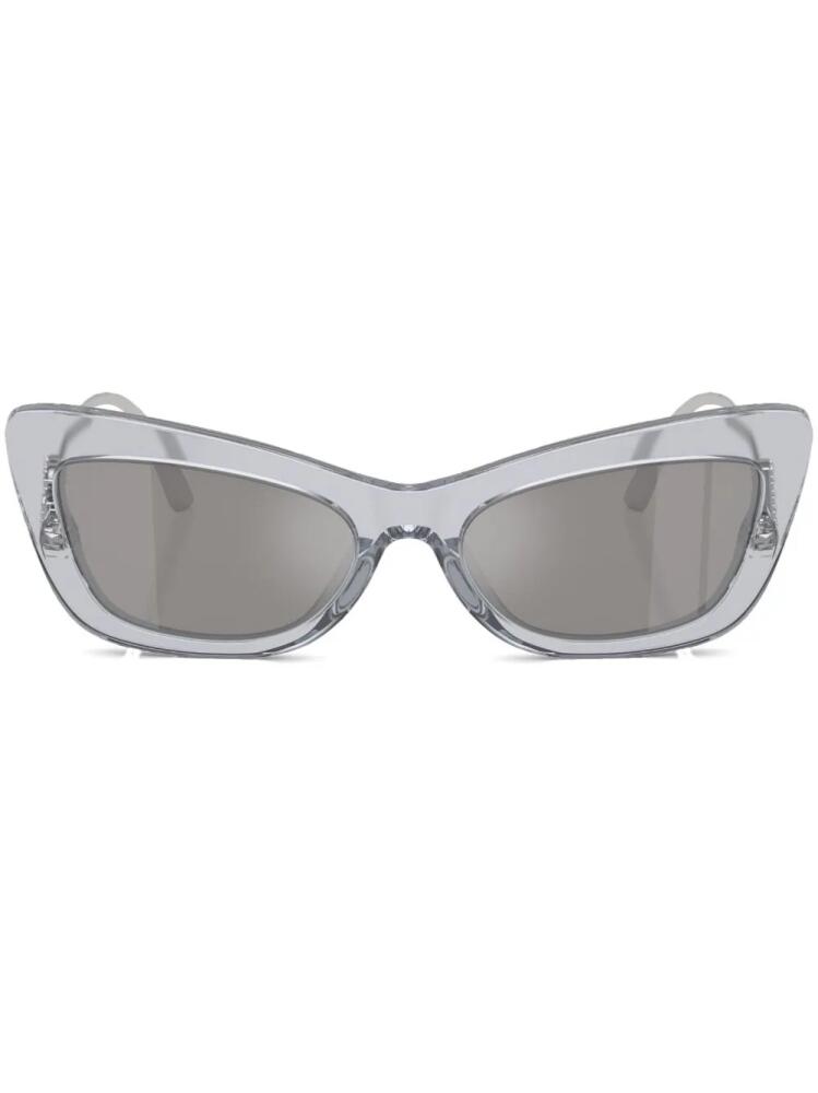 Dolce & Gabbana Eyewear Crystal cat-eye sunglasses - Silver Cover