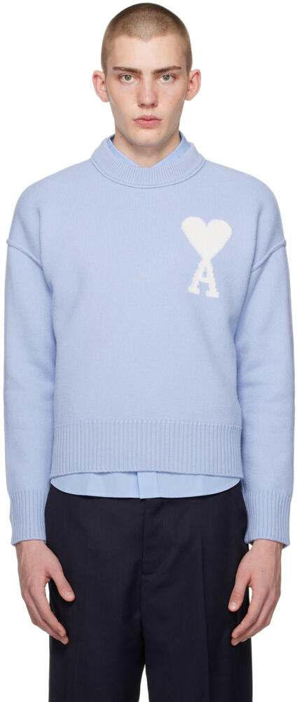 AMI Paris Blue Ami de Cœur Sweater Cover