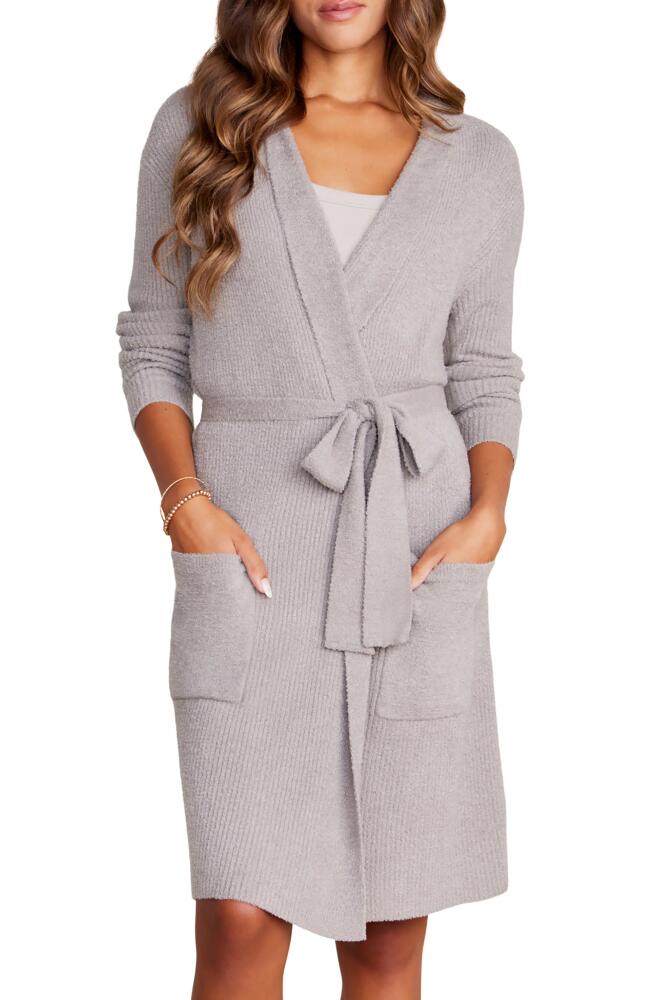 barefoot dreams CozyChic™ Lite® Ribbed Robe in Dove Gray Cover