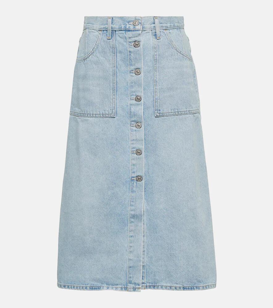 Citizens of Humanity Anouk high-rise denim midi skirt Cover