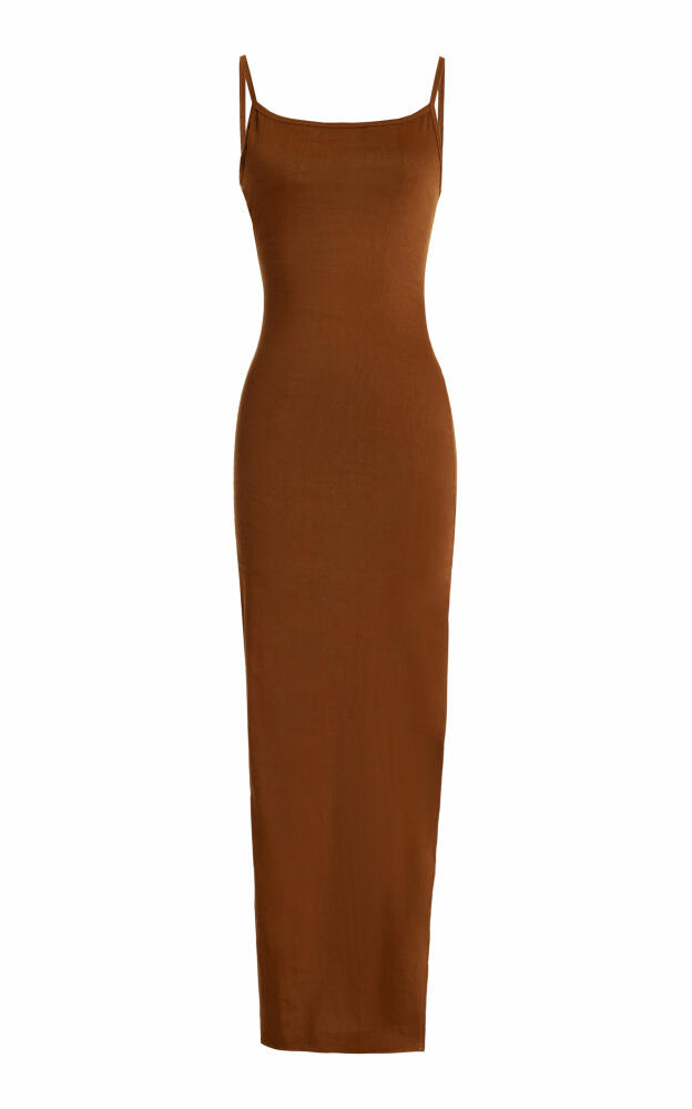 Anemos - The Column Jersey Maxi Dress - Brown Cover