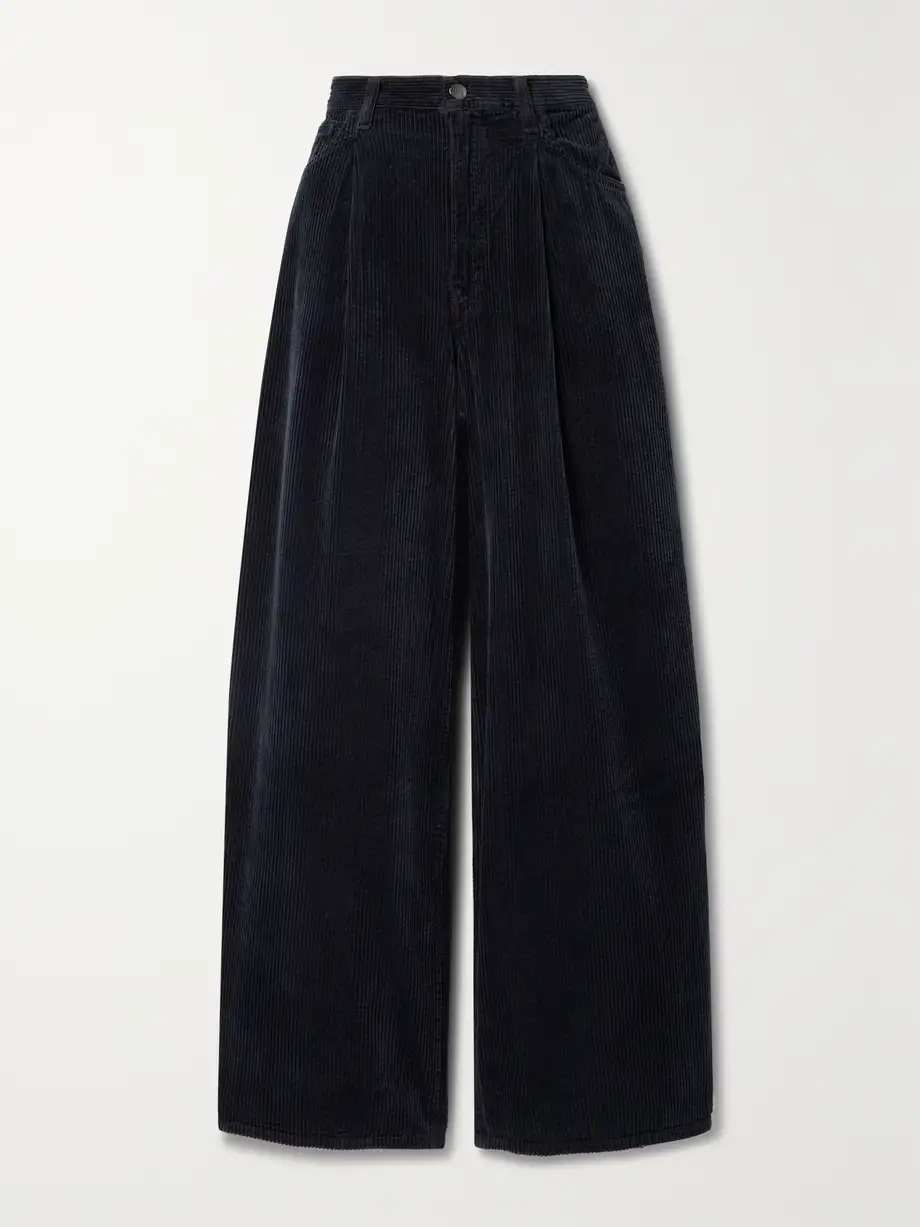 GOLDSIGN - The Atticus Cotton-corduroy Wide-leg Pants - Blue Cover