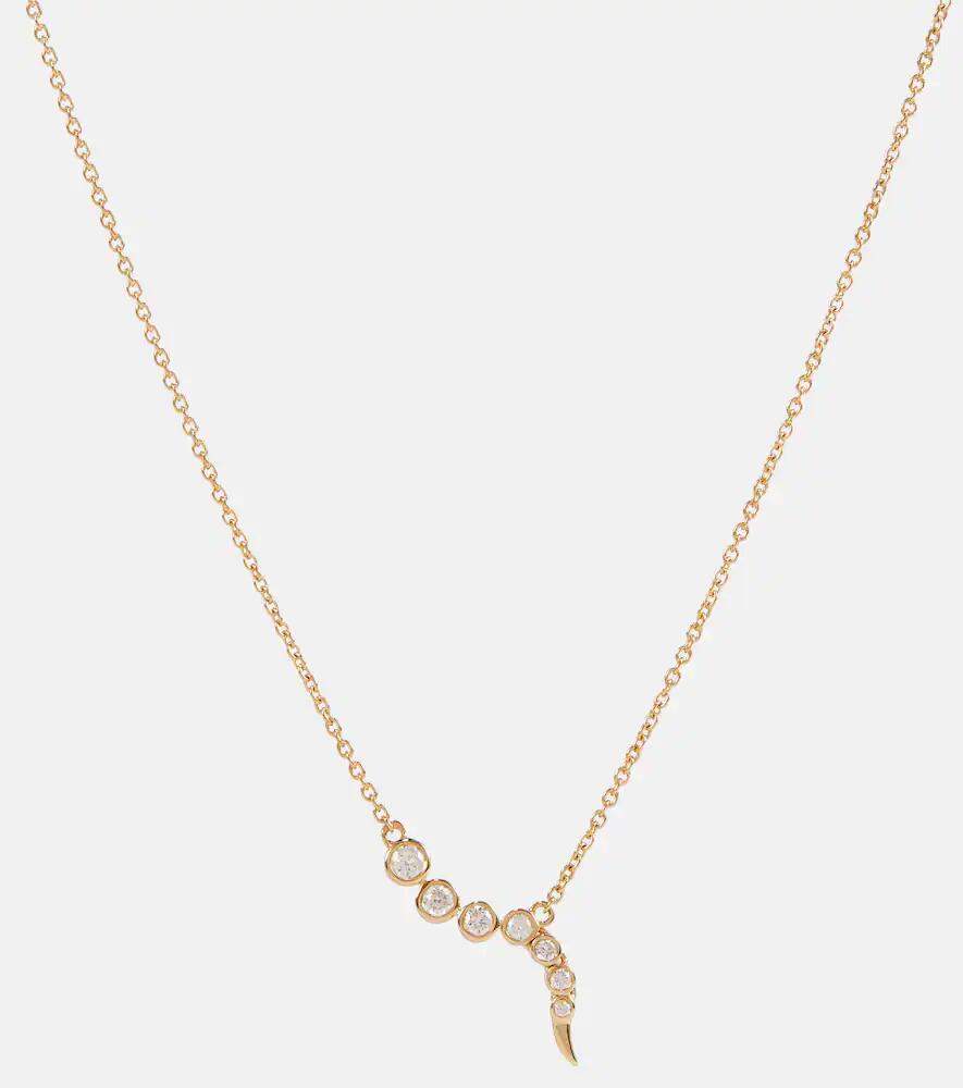 Ondyn Delphina 14kt gold necklace with diamonds Cover