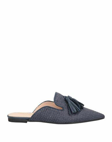 Giulia Neri Woman Mules & Clogs Midnight blue Textile fibers Cover