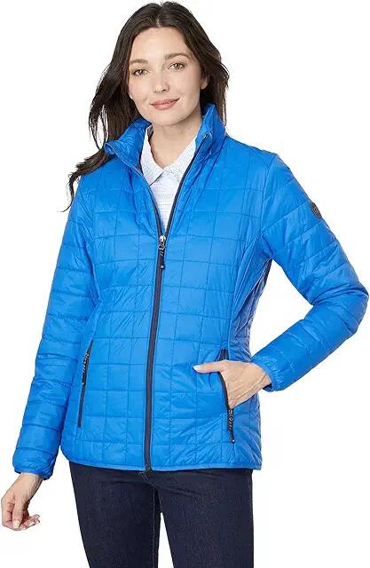 Cutter & Buck Rainier Primaloft Eco Full Zip Jacket (Royal) Women's Clothing Cover