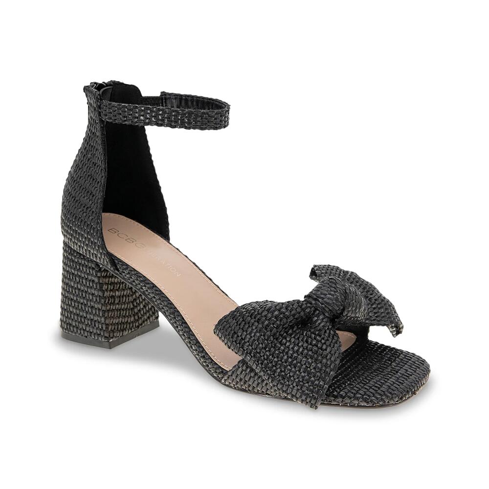 BCBGeneration Dappel Sandal | Women's | Black Raffia Cover