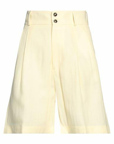 Berwich Woman Shorts & Bermuda Shorts Light yellow Linen Cover