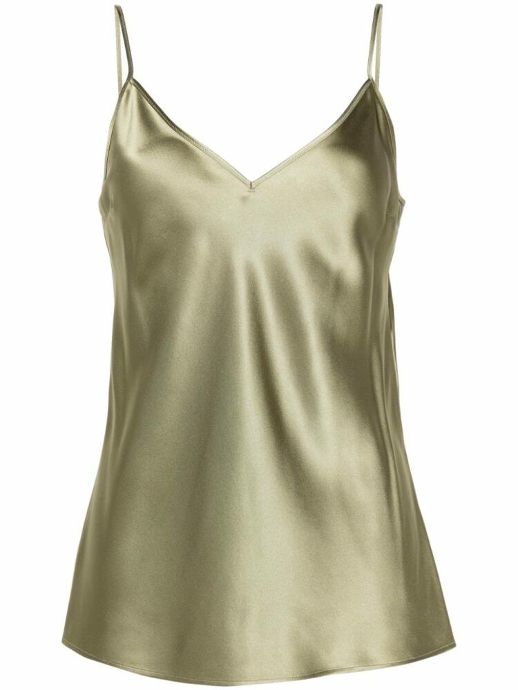 JOSEPH Clea silk tank top - Green Cover